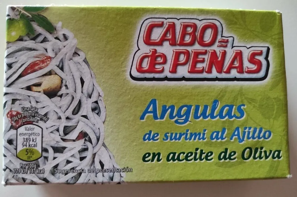 Angulas de surimi al Ajillo en aceite de oliva