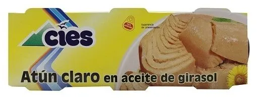 Atún claro en aceite de girasol