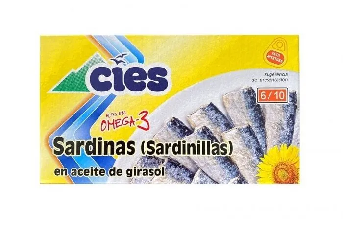 Sardinas en aceite de girasol