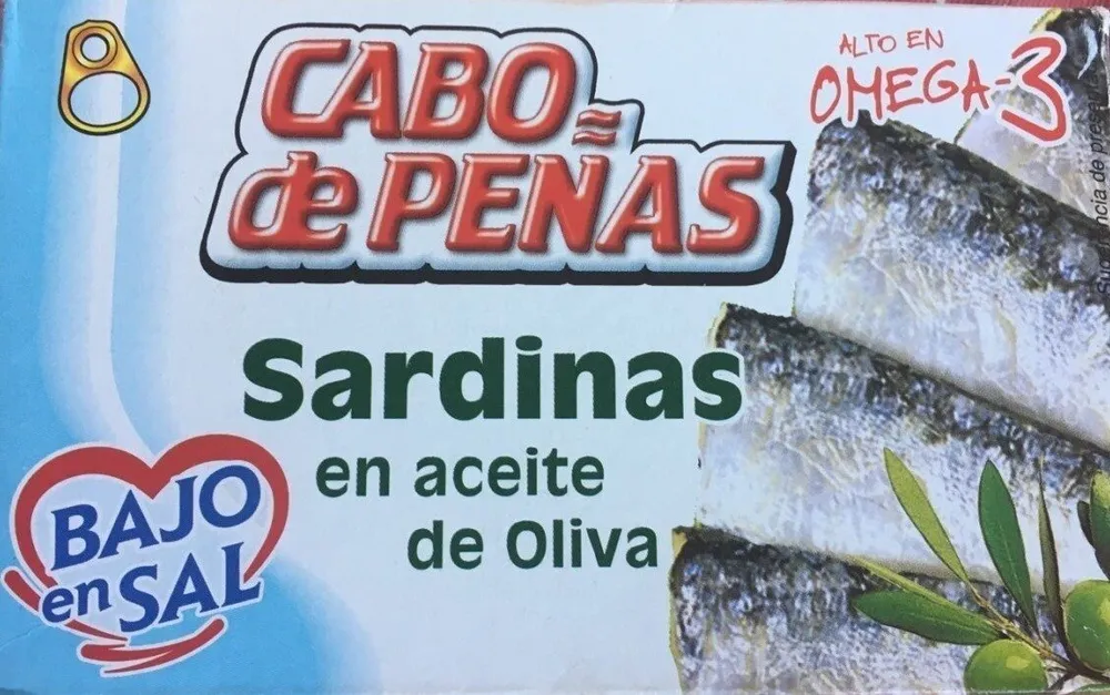 Sardinas en aceite de oliva bajo en sal
