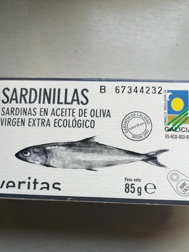 Sardinillas en aceite de oliva virgen extra ecológico