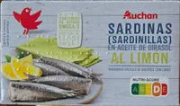 Sardinas (sardinillas) en aceite de girasol al limón