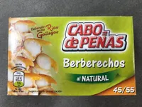 Berberechos al natural 45-55 piezas lata 63 g