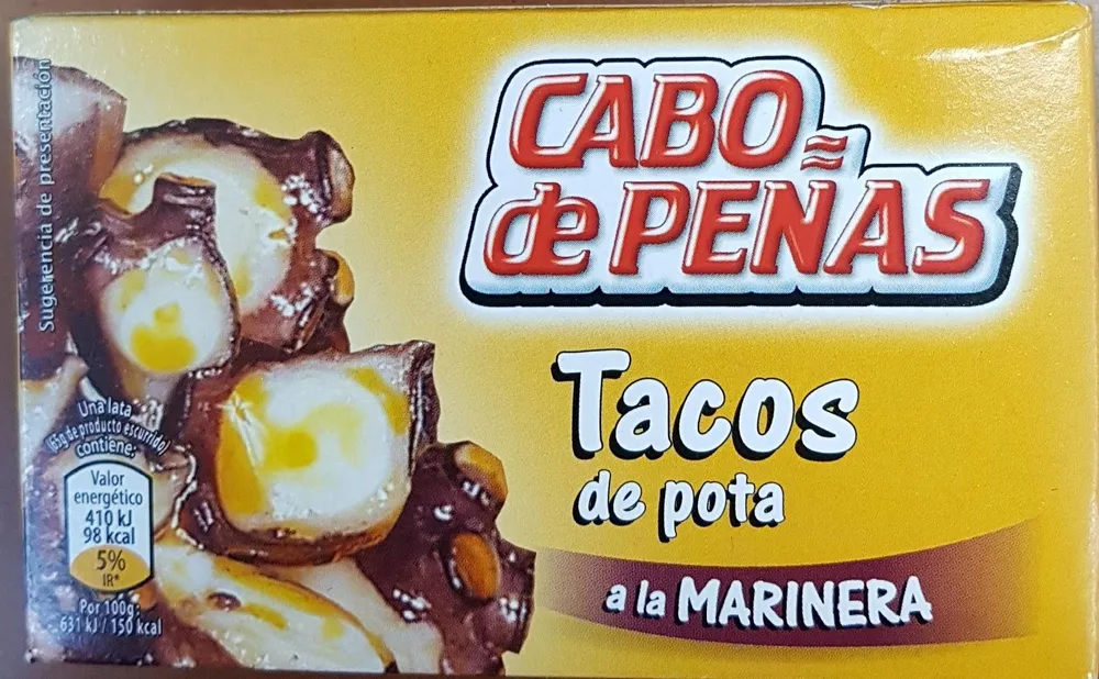 Tacos de pota a la marinera
