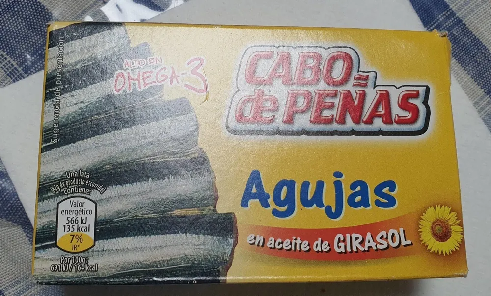 Agujas en aceite de girasol