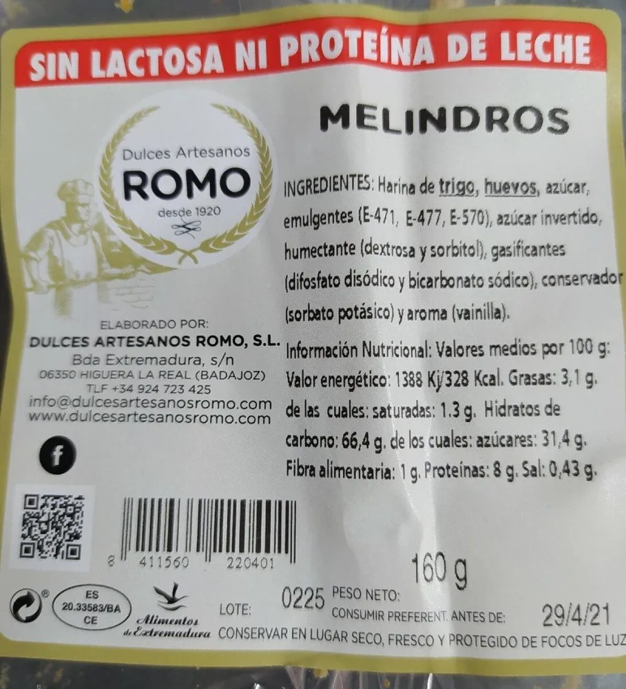 Melindros romo