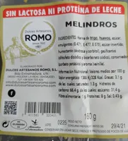 Melindros romo