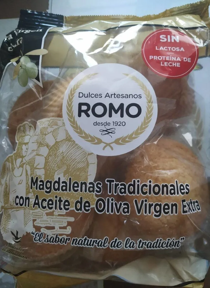 Magdalenas tradicionales con aceite de oliva virgen extra