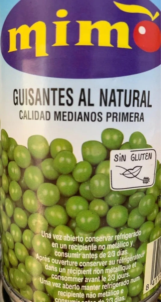 Guisantes al Narural