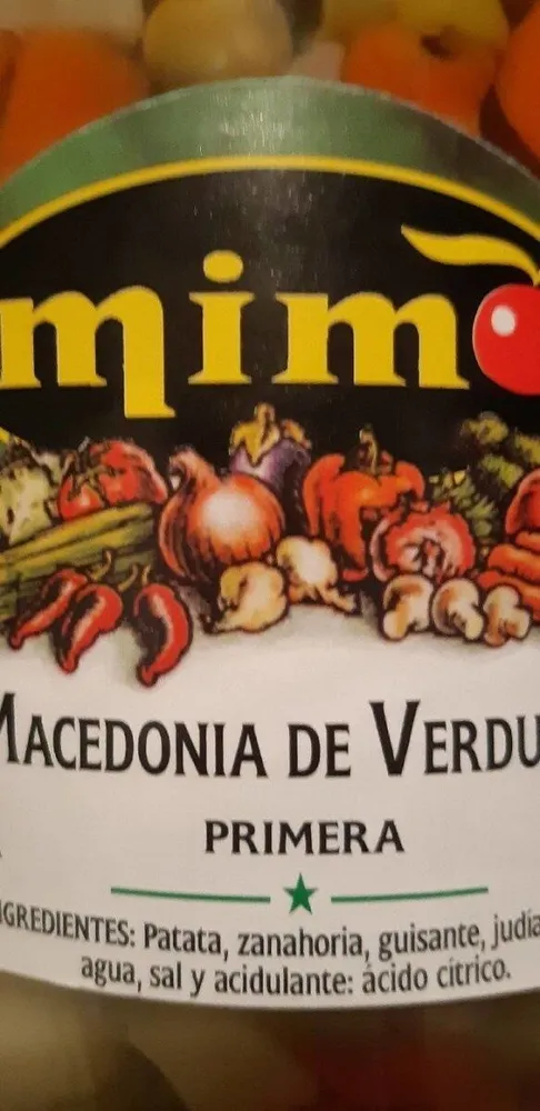 Macedonia de verduras
