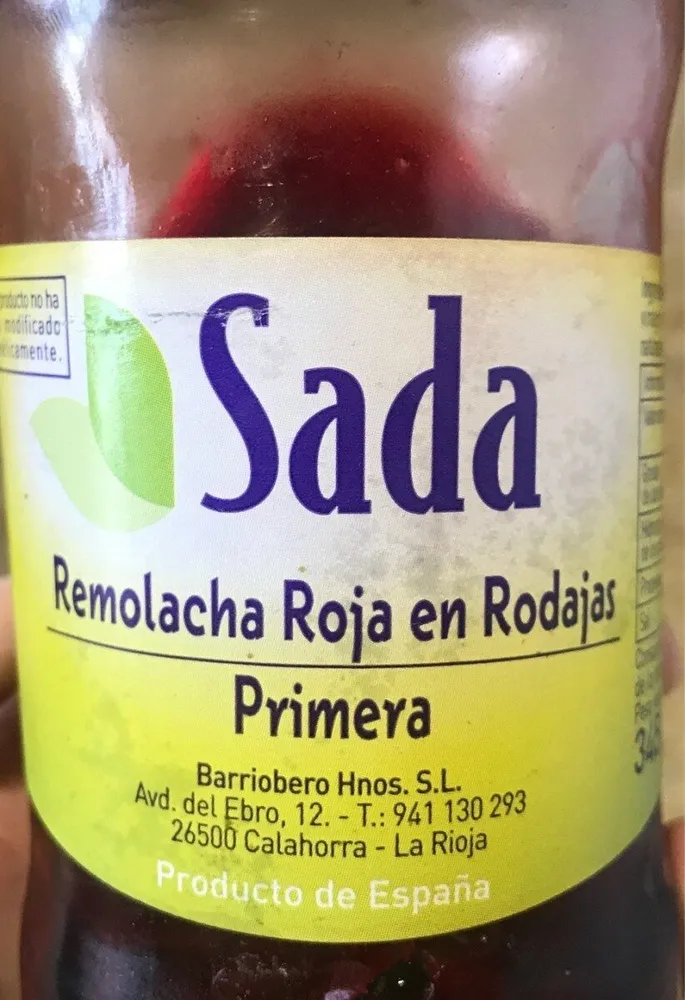 Remolacha roja en rodajas