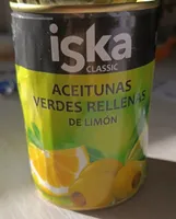 Aceitunas verdes rellenas de limón
