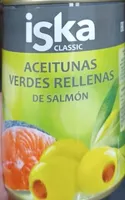 Aceitunas verdes rellenas de salmón