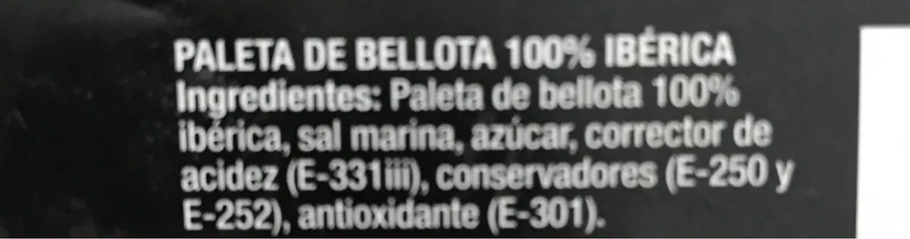 Paleta de bellota Alta expression de los pedroches