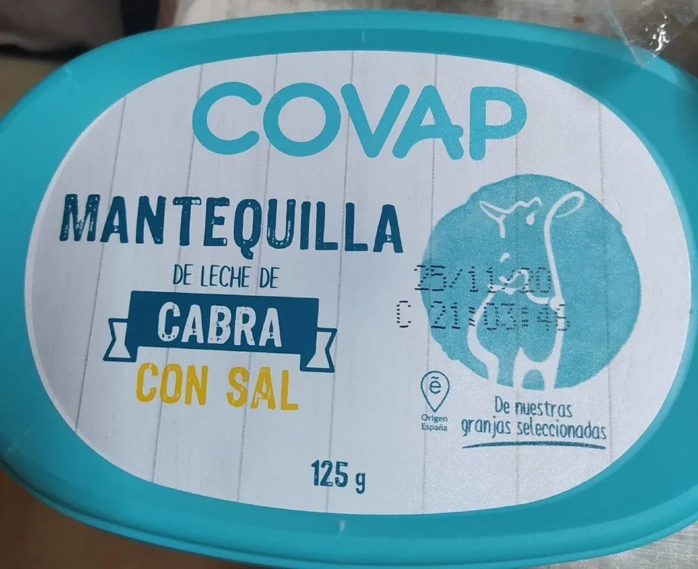Mantequilla de leche de cabra con sal