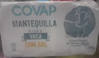 Mantequilla de leche de vaca con sal