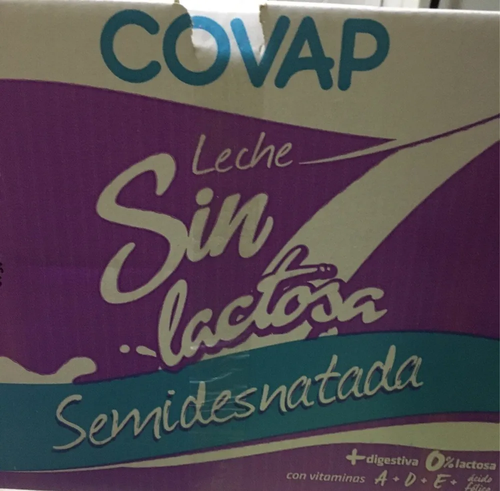 Leche semidesnatada Sin lactosa