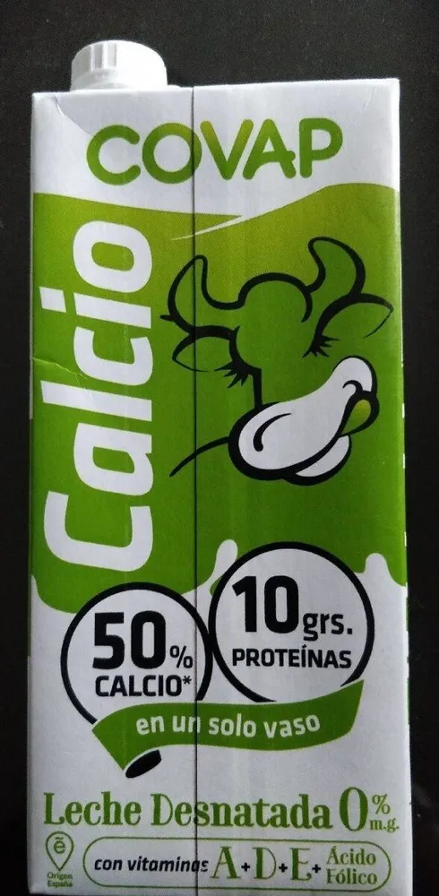 Leche desnatada calcio con vitaminas A+D+E