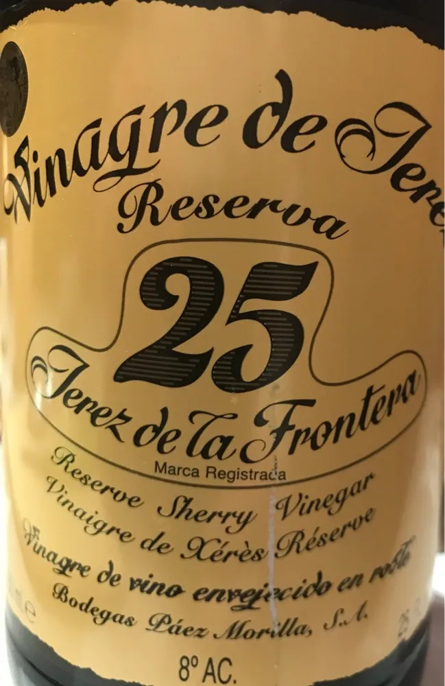 Vinagre De Jerez 25 Años paez Morilla