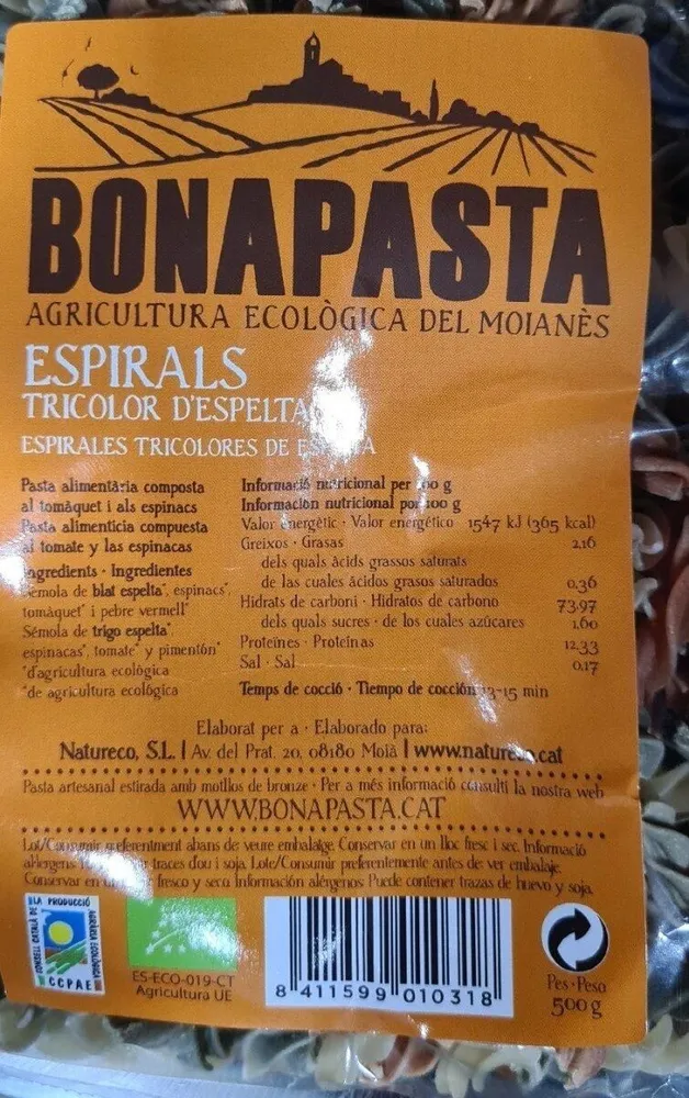 Espirales tricolor