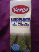Horchata de chufa verge
