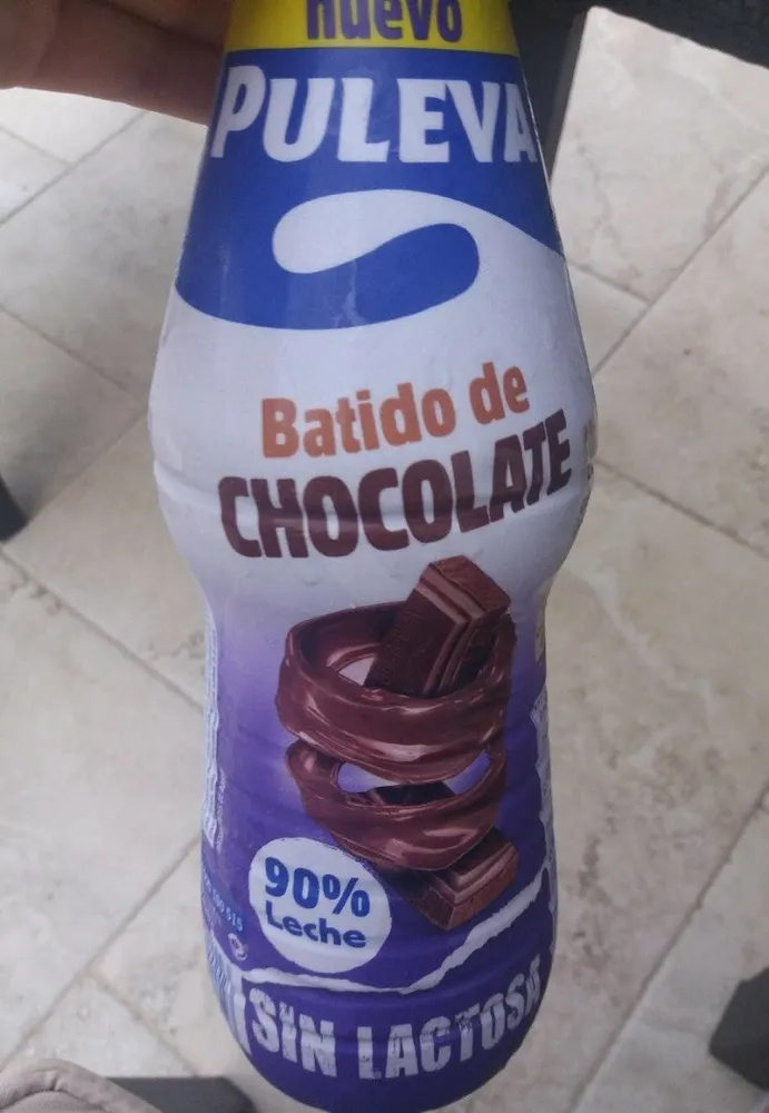 Batido de chocolate sin lactosa