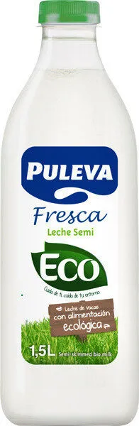Leche fresca semidesnatada ecológica