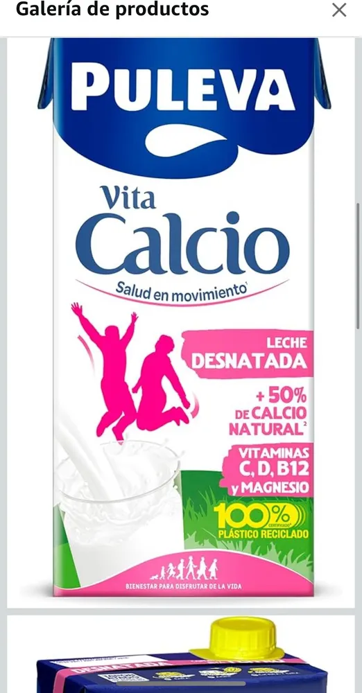 Leche con calcio desnatada