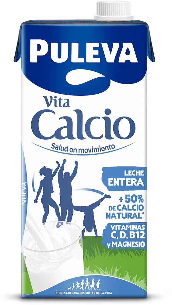 Leche entera calcio