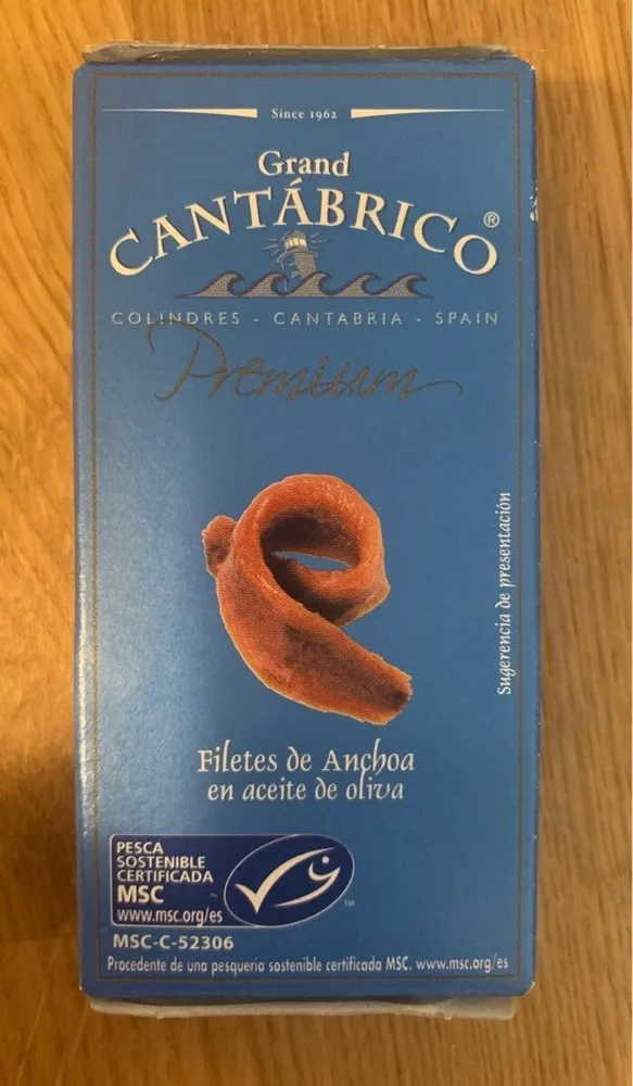 Filetes de anchoa en aceite de oliva