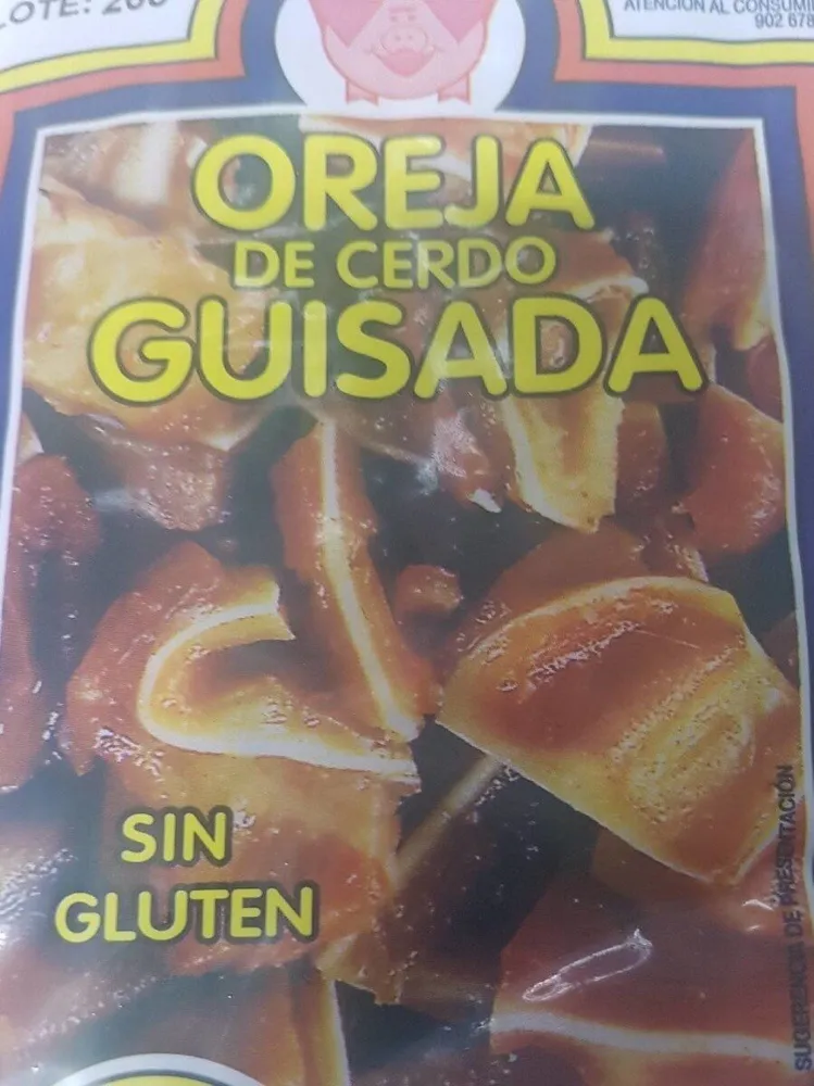 Oreja de Cerdo Guisada