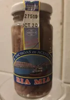 Filetes de anchoas en aceite de girasol
