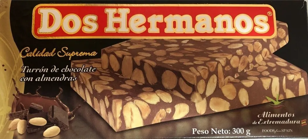 Turron de Chocolate con almendras