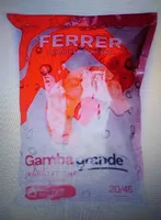 Gamba grande pelada cruda