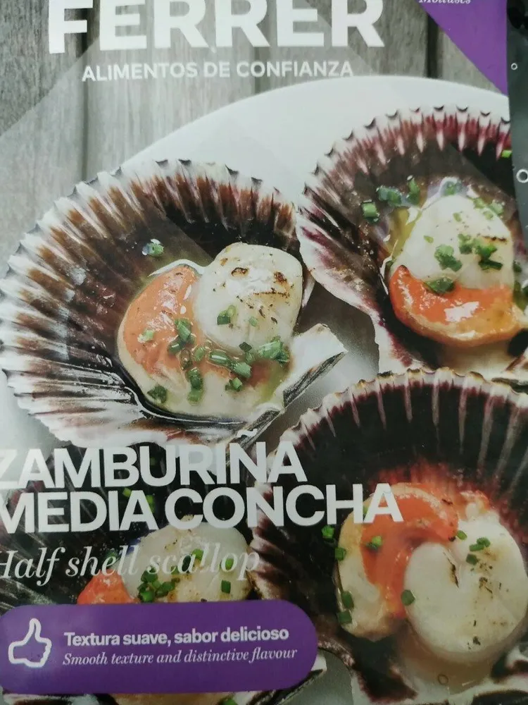 Zamburiñas media concha
