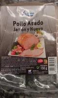 Pollo asado jamón y huevo