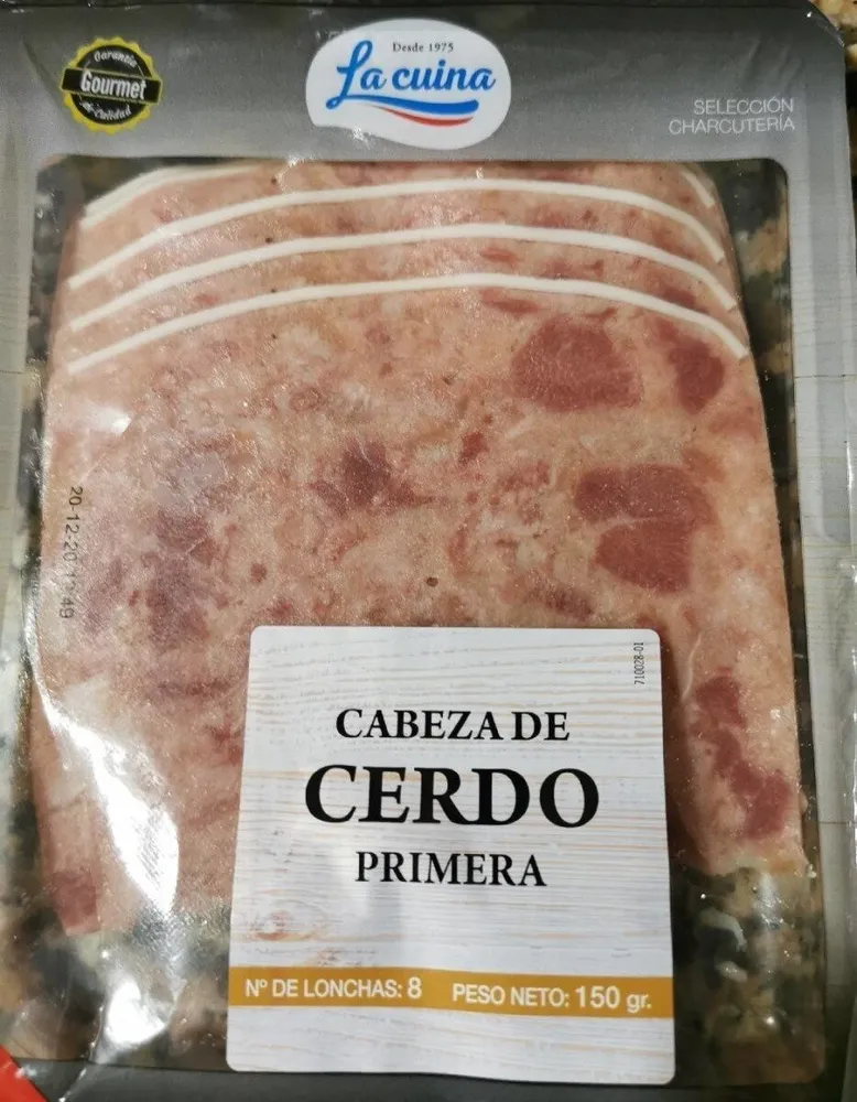 Cabeza de cerdo primera