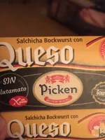 Salchicha Bockwurst con queso