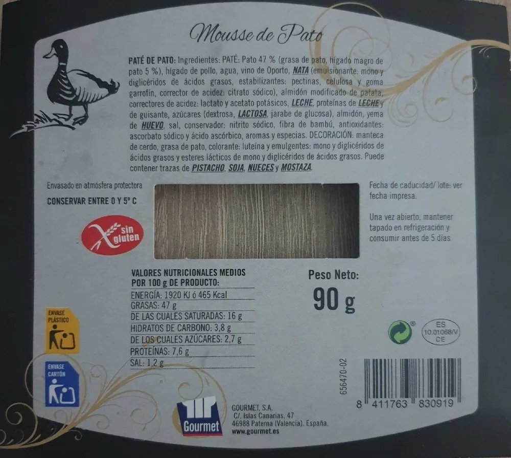 Mousse de pato