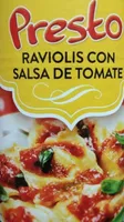 Raviolis con salsa de tomate