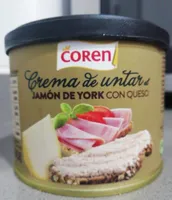 Crema de untar jamón de york con queso