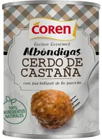Albóndigas cerdo de castaña