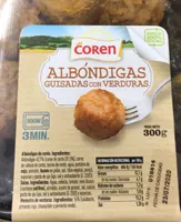 Albóndigas guisadas con verduras