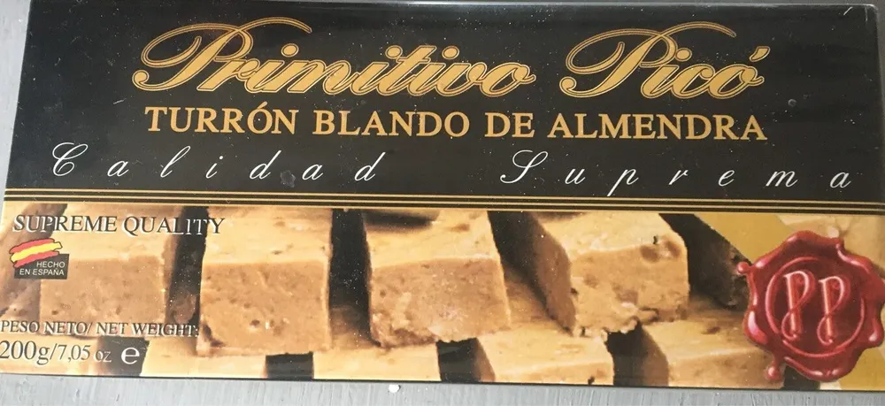 Turron blanco de almendra