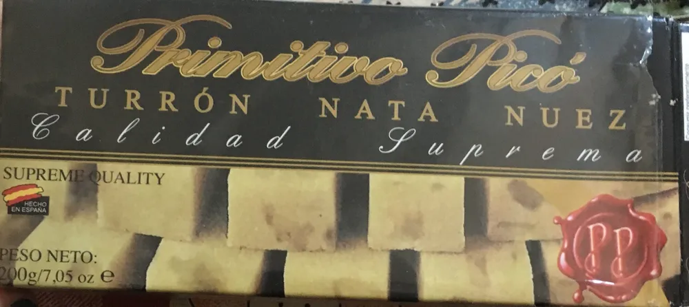 Turrón Nata Nuez