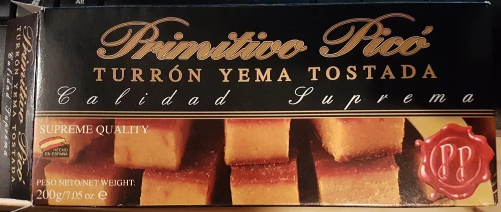Turrón yema tostada