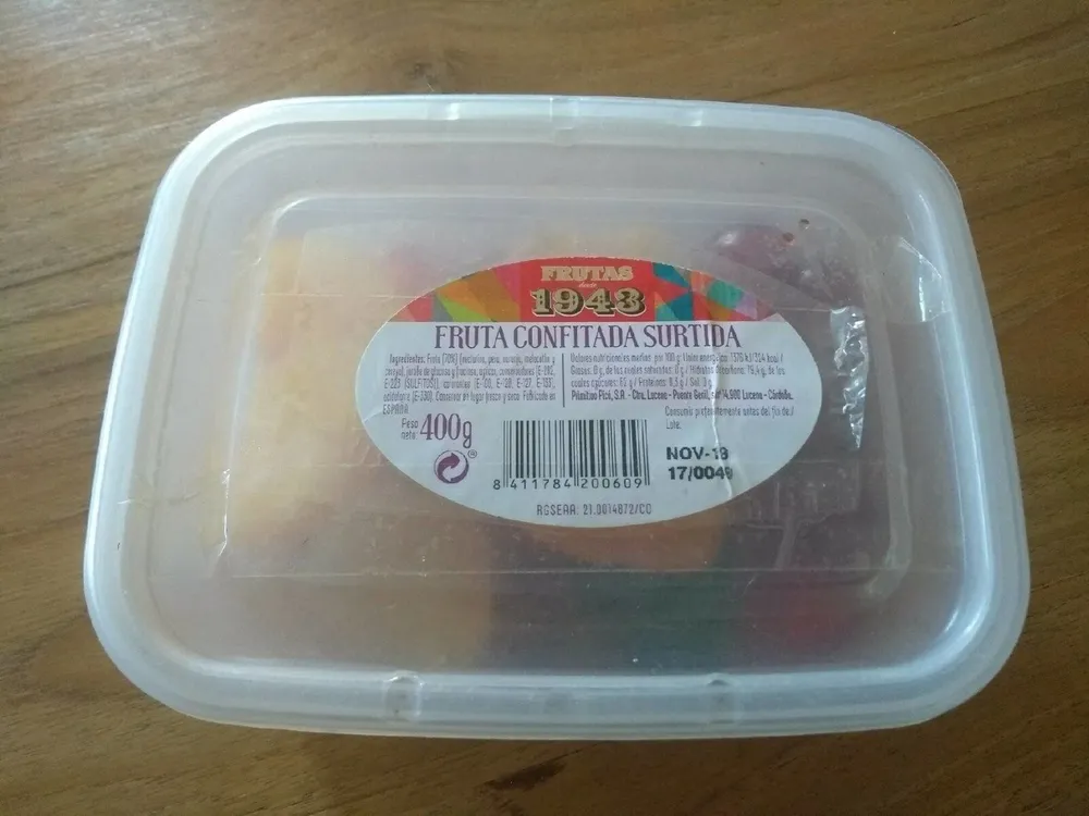 fruta confitada surtida