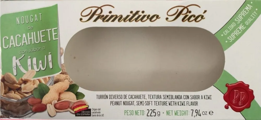 Nougat de cacahuete saveur kiwi
