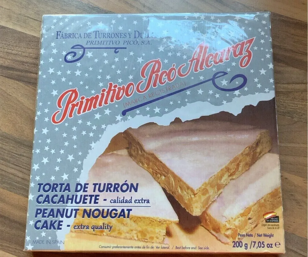 Torta de turrón cacahuete