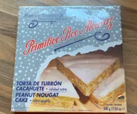 Torta de turrón cacahuete